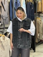 وست جین زنانه مدل زارا (Zara) درجه یک سنگشور - تصویر 5