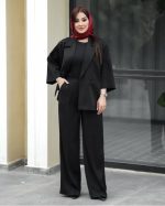 ست کت و شلوار زنانه کیمینو دو جیب بزیاق - تصویر 5