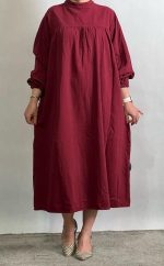 کفتان کتان زنانه بلند قد ۱۲۰ درجه یک - تصویر 3