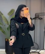 کت تکی مدل تک جیب آستین طرحدار - تصویر 5
