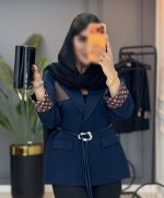 کت تکی مدل تک جیب آستین طرحدار - تصویر 3