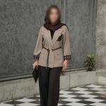 کت تکی مدل تک جیب آستین طرحدار