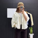 شومیز یقه انگلیسی دو جیب لایوسل