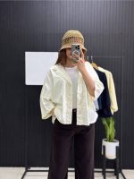 شومیز یقه انگلیسی دو جیب لایوسل