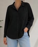 شومیز پری زنانه مدل تک جیب - تصویر 4