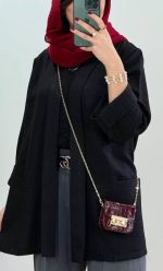 مانتو یقه آرشال زنانه قد ۸۰ جنس بزیاق